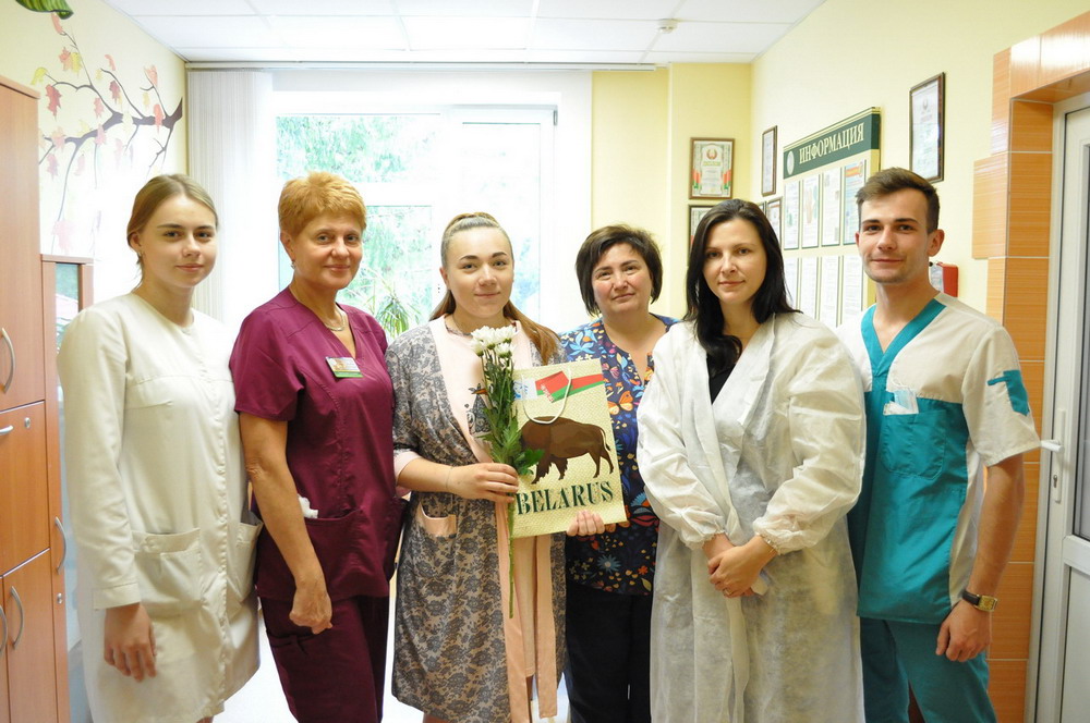 в Гродненском областном клиническом перинатальном центре принимали поздравления женщины, ставшие мамами третьего июля